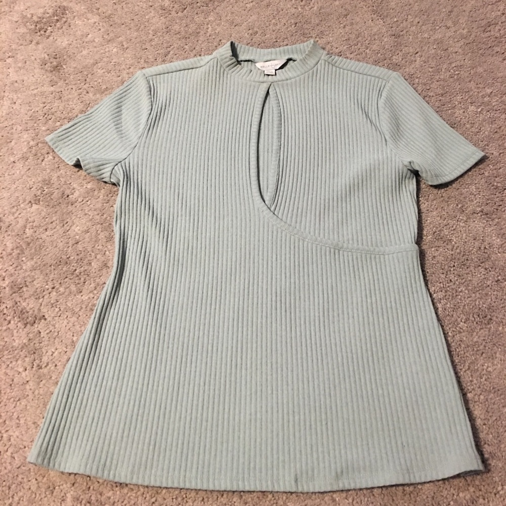 Beautiful blouse shows just enough cleavage